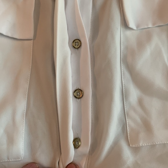 Robert Rodriguez white, sheer tunic. Long sleeve. Size medium - Picture 9 of 13